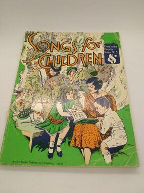 Vtg Songs for children Music Book